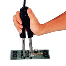 Load image into Gallery viewer, Optional SMD Tweezer attachment for Xytronic soldering stations: 136/136ESD/137ESD/988/988D | Direct heating-less influence upon surrounding components on crowded boards | A precision tweezer handpiece for the soldering and rework systems | This tweezer has the following rating: 32V / 90W | Includes a combination stand and brass shavings sponge
