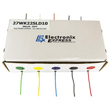 Load image into Gallery viewer, 22 Gauge Hook Up Wire Kit - Solid Wire, Tinned Copper - Includes 10 Different Color 25 Foot Spools
