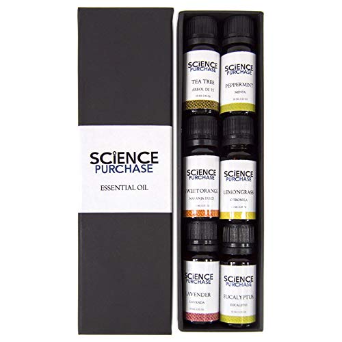 6 Bottle Essential Oil Assortment Gift Set - Aromatherapy Oils for Aroma Diffuser