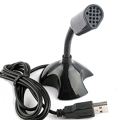USB Microphone offers excellent sound quality with any plug-and-play enabled PC or Mac device | Designed to filter out background noises for crisp, clear audio | Neck is adjustable to fit wherever it's needed | USB Cable Length: 45