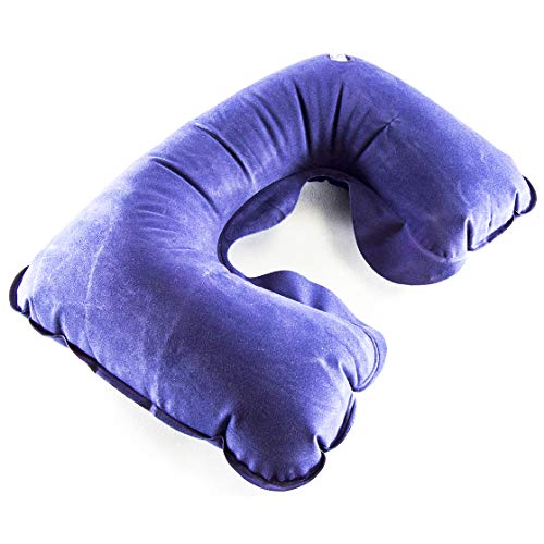 Folds Up Small For Pocket Or Purse | Inflates Quickly | Soft Comfortable Fabric | Portable And Light, Great For Traveling | 