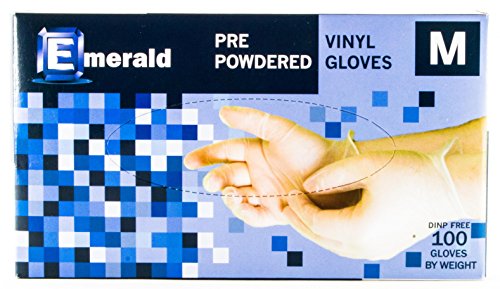 Vinyl | Box of 100 | Medium | Latex-Free | Powdered