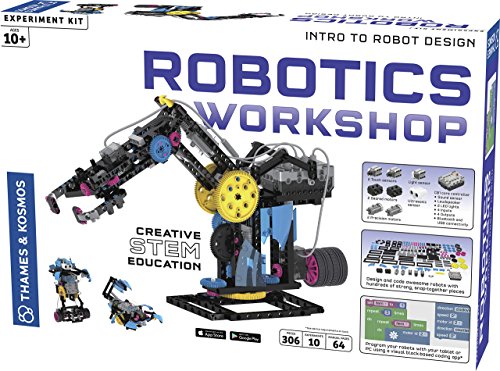 Build and program Robots with this compete robotics engineering system | Robots can be controlled directly in real-time! | Build an ultrasound robot that can avoid obstacles | 64-Page, full-color manual features step-by-step illustrated building instructions | The core controller features a Bluetooth connection to tablets and smartphones and a USB connection to a PC