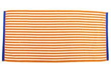 Load image into Gallery viewer, Luxurious Cabana Stripe Towel - Orange | 30&quot; X 60&quot;, GSM 425 | Machine Washable, Tumble Dry on Low | Natural materials and free from harmful chemicals and synthetic materials. Safe for family use. | Manufactured and Quality Controlled by Friends &amp; Home
