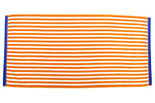 Luxurious Cabana Stripe Towel - Orange | 30