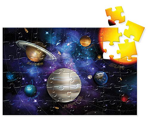 Solar System jigsaw puzzle, 48x jumbo pieces | Suitable for children 4+ years | Measures 34 x 22 inches once assembled | Comes with a large (34.25