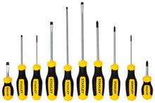 Load image into Gallery viewer, Stanley 10 Piece Screwdriver Set with Comfort Grip Handles (STHT60799)
