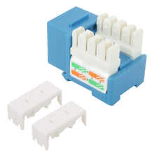 Load image into Gallery viewer, Cat6 Keystone Jack, Krone, 90 Degree by PI Manufacturing (Blue)
