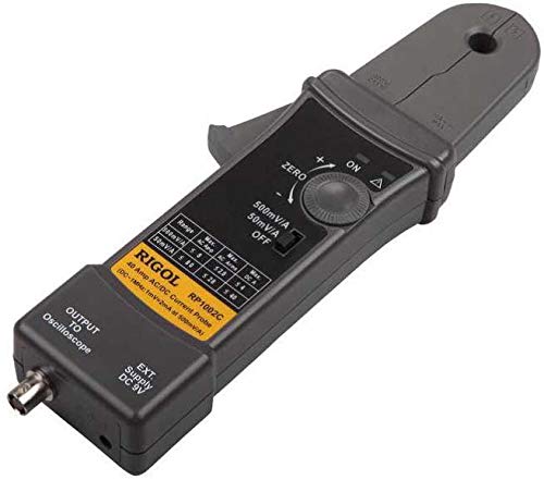 Current Probe, DC-300 kHz,100 Apeak | DC and AC Frequency range: DC to 300KHz | Ranges of 0.01V/A,0.1V/A | Battery powered 9V internal for maximum external noise supression | External psu socket provided (supplied with recommended 230V AC mains adapter for EU fitting - voltage rated for UK Mains voltage ranges)