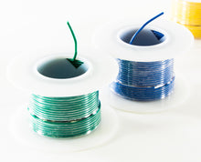 Load image into Gallery viewer, 26 Gauge Hook Up Wire Kit - Solid Wire, Tinned Copper - Includes 6 Different Color 25 Foot Spools
