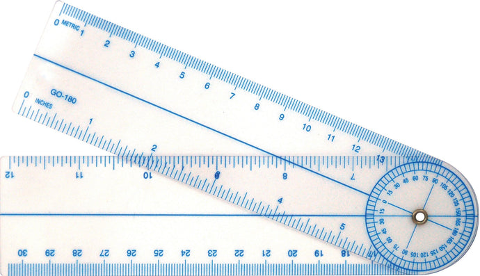 Legs rotate around protractor scale to read angles | 7