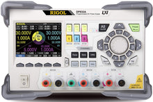 Load image into Gallery viewer, Power Supply with 2 0-30V/3A channels, 1 5V/3A channel, 1 mV/1 mA measurement resolution, monitoring, analysis, trigger I/O, and LAN interface | 3 Outputs; total power up to 195W | Low Ripple Noise &lt;350 uVrms/2mVpp | Fast transient response time: &lt;50 us | Channel isolation: CH1 || CH2,CH3
