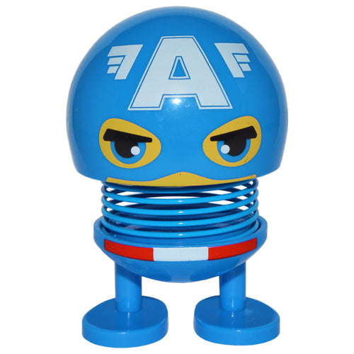 Cute emoji bobblehead with adhesive to keep it in place | Cheers you up on long car rides, at your office desk, or at home | Will not block your view, only about 4 inches in height! | Comes to life when your car is in motion, or activates from other vibrations | Mounting instructions are included on the packaging