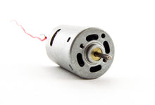 Load image into Gallery viewer, High Torque 9V DC Motor with Wire Leads Attached (1.48&quot; Length x 1.08&quot; Diameter)
