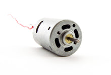 Load image into Gallery viewer, High Torque 6-18V DC Motor with Wire Leads Attached (1.48&quot; Length x 1.08&quot; Diameter)
