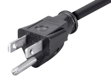 Load image into Gallery viewer, 6ft 18AWG Right Angle Power Cord Cable w/ 3 Conductor PC Power Connector Socket (C13/5-15P) - Black
