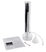 Load image into Gallery viewer, Air mass generator kit for study of air mass formation and relationship of temperature to air mass | Integral thermometers set in tube at different heights for measuring temperature variation with altitude | Tube with thermometers, convection chamber, tubing, funnel, and smoke generator for demonstration | Teacher&#39;s guide for instructional use | Suitable for grades 6 to 12 and ages 11 to 18
