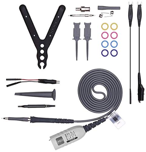 600 MHz Bandwidth 10:1 Passive Probe Kit (these ship standard with DS6000 Series Oscilloscopes) | Up to 600 MHz analog bandwidth | Precise and tenuous probe tip | Auto identification of the probe attenuation ratio (when supported by the oscilloscope) | Firm, durable and retractable normal probe hook