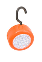 Load image into Gallery viewer, Battery Operated Camping Light Set - Includes LED Lantern (400 Lumens, Carrying Handle, High / Low / Strobe Modes) and LED Hanging Tent Light (Magnetic Backing)
