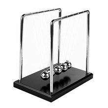 Load image into Gallery viewer, Newton&#39;s Cradle Art in Motion, 1 Inch Balance Balls - Black Wooden Base
