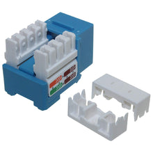 Load image into Gallery viewer, Cat5e Keystone Jack, Krone, 90 Degree by PI Manufacturing (Blue)
