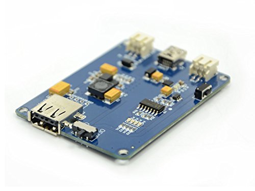 Maximum 1A load output | Battery and Solar panel connector is JST 2.0 | Stable 5V USB power supply regardless of source | Charge/Recharge algorithms built into chip | Charge Lithium Polymer Battery through solar power or USB