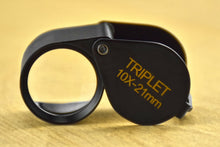 Load image into Gallery viewer, SE 10x Magnification Loupe, 21mm Triplet Lens, Black Round Body, (MJ31021BR)
