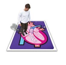 Load image into Gallery viewer, American Educational Human Heart Walk-Thru Mat, 60&quot; Length x 50&quot; Width
