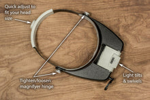 Load image into Gallery viewer, SE Illuminated Dual Lens Flip-In Head Magnifier
