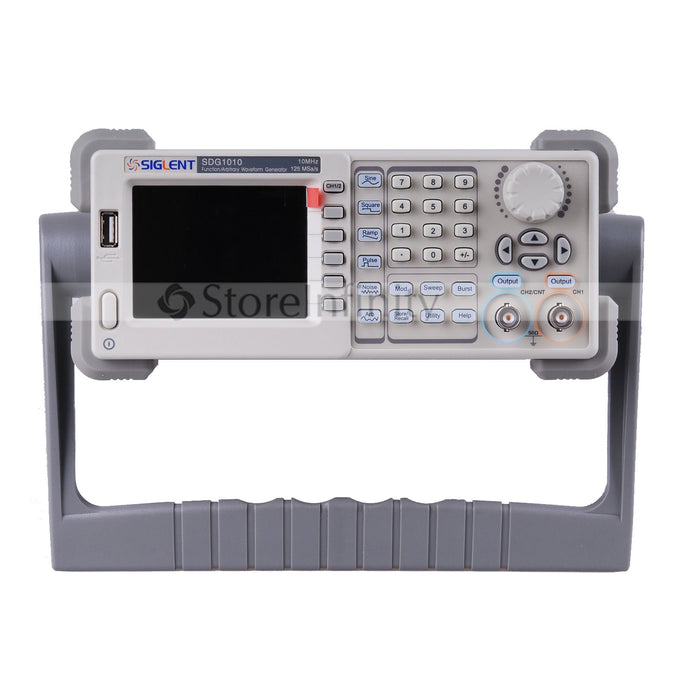 Apply DDS technology,provide 2 channels output,phase is adjustable,highest output frequency 10MHz | 125MSa/s sample rate,14bit vertical resolution,16Kpts wave length; | Output 5 types of standard waveform,internally installed 48 types of waveform; | Internally installed high precision,wide frequency is up to 200MHz; | Abundant modulation connection:USB Device,USB Host,support U Disk storage and software upgrading;
