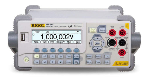 Measurements: AC/DC current and voltage, resistance, capacitance, frequency, temperature | Tests: continuity test, diode test | Functions: True RMS measurements, Math function, Statistic function | More than 8.000 measurements per second | True 6 ½ digit resolution. Histogram display
