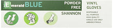 Load image into Gallery viewer, Emerald Shannon Blue Powder-Free Vinyl Gloves 4 Mil - Box of 100 (X-Large)
