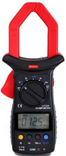 Load image into Gallery viewer, Measures AC current up to 1,000 amps | AC/DC voltage, AC current, resistance, frequency, capacitance, continuity, duty cycle &amp; diode check | Built-in flashlight for AC current measurement | Data hold + relative value measurement | 30 days money back guarantee and 1 year limited warranty
