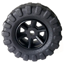 Load image into Gallery viewer, 36mm Black Wheels with Tires for R/C Remote Control Vehicles, Robotics, or Models
