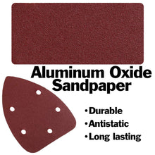 Load image into Gallery viewer, 120 Pack Mouse Detail Sander Sandpaper - Includes 40, 60, 80, 120, 180, and 240 Grits (20 Sheets of Each Grit), Hook and Loop, 5 Hole
