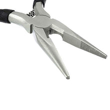 Load image into Gallery viewer, 4 Pack Mini Long Nose Pliers (Serrated Jaws) with Side Cutter, Return Spring, and Comfort Grip Handles
