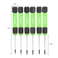 Load image into Gallery viewer, Precision Star Screwdriver Set - Includes T5, T6, T7, T8, T9 and T10
