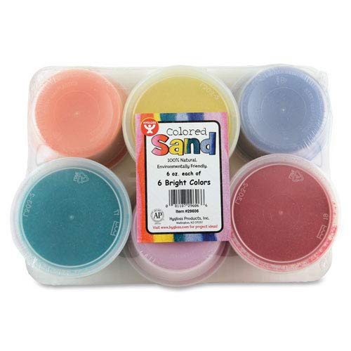 COLORED SAND ASST. 6 COLORS 6 OZS. EACH