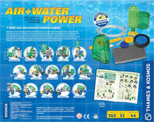 Load image into Gallery viewer, Thames &amp; Kosmos Air + Water Power | Build 15 Pneumatic &amp; Hydraulic Models | Powered by Air + Water | 48 Page Full Color Experiment Manual | Science &amp; Engineering Kit
