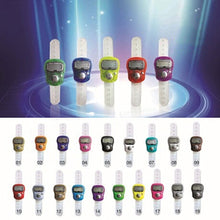 Load image into Gallery viewer, Electronic Row Counter Finger Ring Golf Digit Stitch Marker LCD Tally Counter
