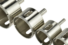 Load image into Gallery viewer, 10 Piece 1/4-Inch to 2-3/8-Inch Diamond Hole Saws
