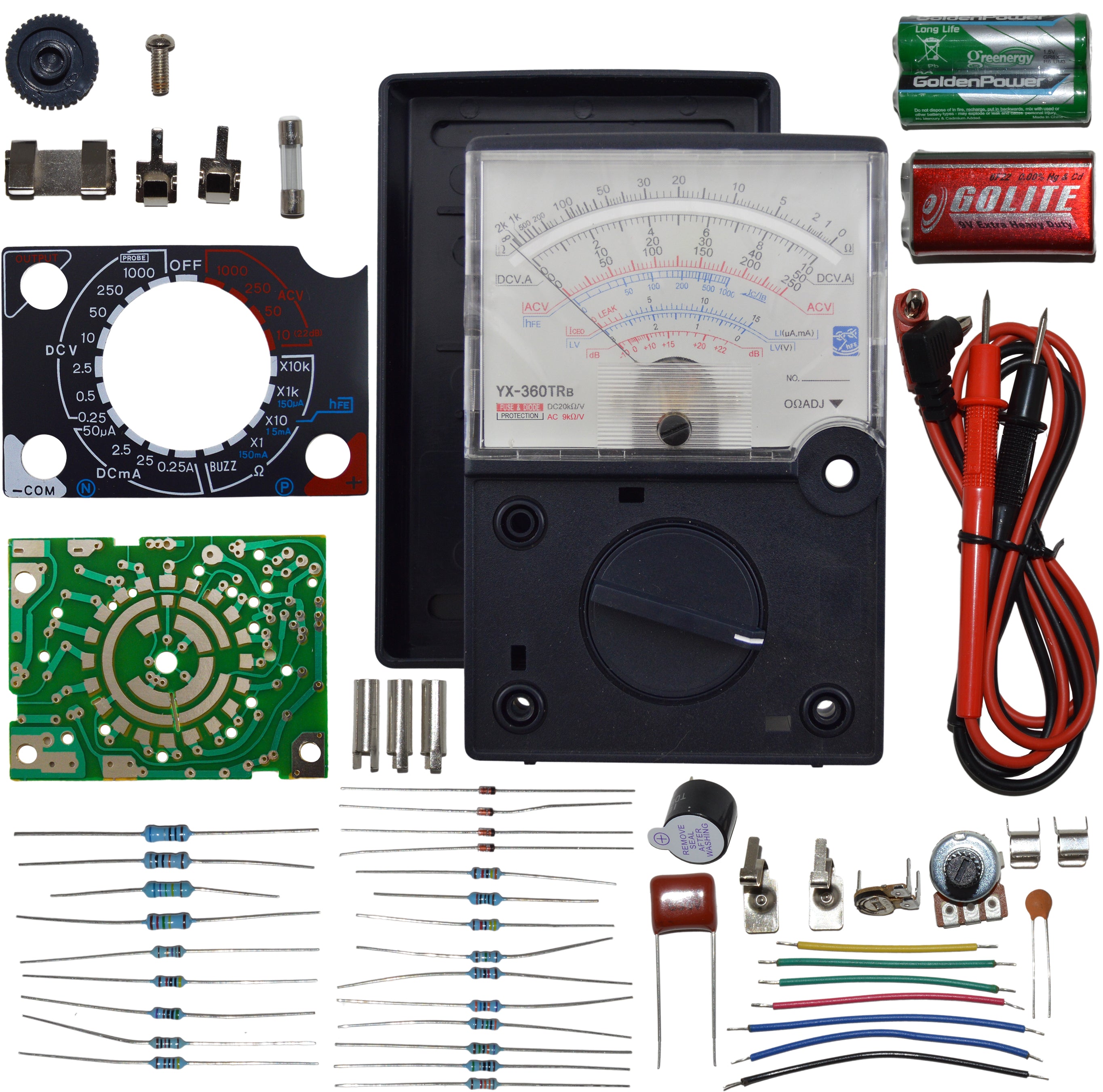 DIY Build Your Own Analog Multimeter, Advanced Skill Level Soldering P ...