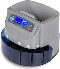 Load image into Gallery viewer, Electronic USD Coin Sorter and Counter with LCD Display, Sorts 270 Coins Per Minute into Coin Wrappers or Bins, Coin Wrapper Tubes Included
