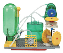 Load image into Gallery viewer, Thames &amp; Kosmos Air + Water Power | Build 15 Pneumatic &amp; Hydraulic Models | Powered by Air + Water | 48 Page Full Color Experiment Manual | Science &amp; Engineering Kit
