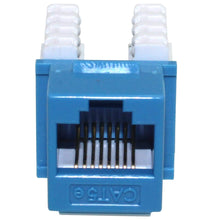 Load image into Gallery viewer, Cat5e Keystone Jack, Krone, 90 Degree by PI Manufacturing (Blue)
