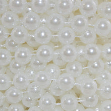 Load image into Gallery viewer, 22 Yards Large Stringed Faux Pearls Beads Garland by the Roll for Crafting and Decorating, 10mm Beads, White Color
