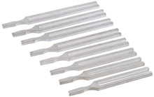 Load image into Gallery viewer, Tuning forks for use in science experiments involving sound wave physics | Aluminum alloy tuning forks with frequencies of 100, 128, 256, 288, 320, 341.3, 384, 426.6, 480, 512, 1,024, 2,048, and 4,096Hz | Frequency and musical scale letter stamped on each tuning fork | Comes in fitted wooden case | 
