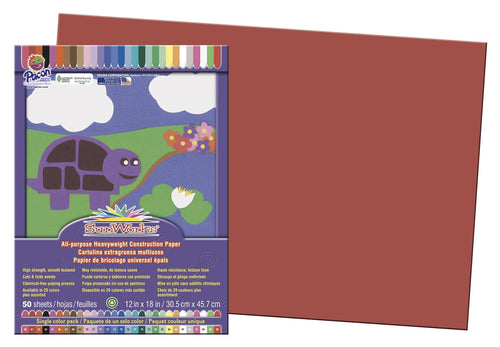 Size - 12 x 18 | Paper_Colors - Red | Paper_Weight - 58 lb | Sheets_Per_Unit - 50 | 