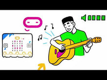 Load and play video in Gallery viewer, BBC Micro:Bit V2.1 Go Kit - Includes micro:bit Board, MicroUSB Cable, and Battery Pack

