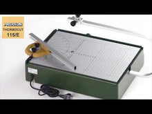 Load and play video in Gallery viewer, Proxxon THERMOCUT 115/E Hot Wire Cutter for Styrofoam and Thermoplastic Materials (37 080)

